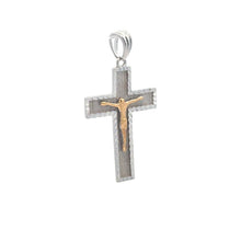 Load image into Gallery viewer, 925 Sterling Silver Pendant Cross Religious Jesus Christ - Rafant