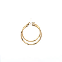 Load image into Gallery viewer, 18K Gold Earrings Hoops Spiral 1.55 grams - Rafant