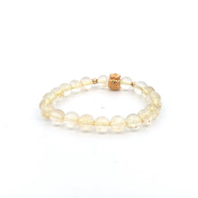Load image into Gallery viewer, 18K Gold Money Bag Lucky Charm Beads Bracelet Gemstones Citrine 6mm - Rafant