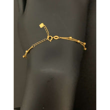 Load image into Gallery viewer, 18K Gold Bracelet Beaded 6 inches plus 1 inch 0.74 grams
