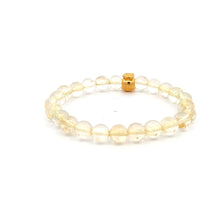 Load image into Gallery viewer, 18K Gold Money Bag Lucky Charm Bracelet Gemstones Citrine 6mm - Rafant