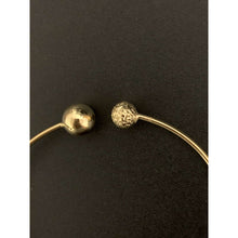 Load image into Gallery viewer, 18K Gold Bracelet Bangle Balls Oval 2.88 grams Size 6.5 inches