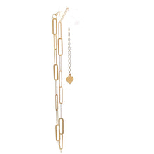 Load image into Gallery viewer, 18K Gold Bracelet Paperclip 6.5 inches plus 1.25 inches 0.60 grams - Rafant