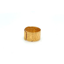 Load image into Gallery viewer, 18K Gold Ring Money Lucky Millionaire Adjustable Size