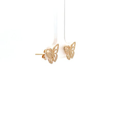 Load image into Gallery viewer, 18K Gold Earrings Stud Butterfly - Rafant