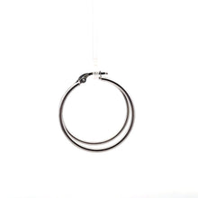 Load image into Gallery viewer, 18K White Gold Earrings Hoops Loops 1.78 grams - Rafant