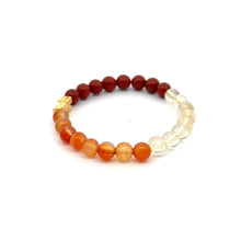 Load image into Gallery viewer, 18K Gold Dragon Pixiu Piyao Lucky Charm Bracelet Zodiac Signs Aries Gemstones 6mm - Rafant