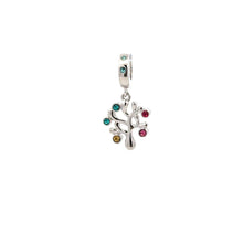Load image into Gallery viewer, 925 Sterling Silver Charm Tree of Life Multicolor Dangle For Charm Bracelet Necklace