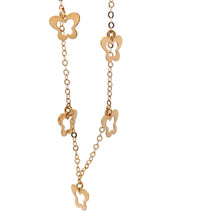 Load image into Gallery viewer, 18K Gold Bracelet Butterflies Charms Size 7.5 inches - Rafant