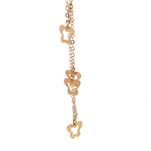 Load image into Gallery viewer, 18K Gold Bracelet Butterflies Charms Size 7.5 inches - Rafant