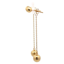 Load image into Gallery viewer, 18K Gold Earrings Balls Dangling - Rafant