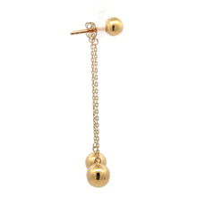 Load image into Gallery viewer, 18K Gold Earrings Balls Dangling - Rafant