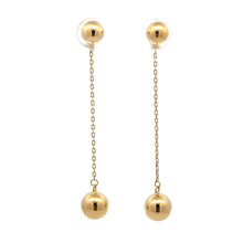 Load image into Gallery viewer, 18K Gold Earrings Balls Dangling - Rafant
