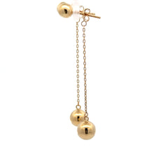 Load image into Gallery viewer, 18K Gold Earrings Balls Dangling - Rafant