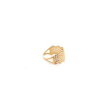 Load image into Gallery viewer, 18K Gold Ring Wave Size 6 - Rafant