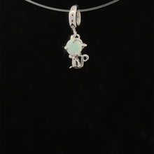 Load image into Gallery viewer, 925 Sterling Silver Charm Bead Animal Cat Hanging - Rafant