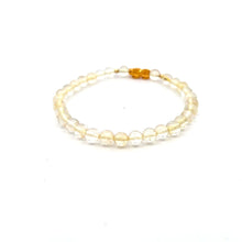 Load image into Gallery viewer, 18K Gold Dragon Pixiu Piyao Lucky Charm Beads Bracelet Gemstones Citrine 6mm Size 7.5" - Rafant