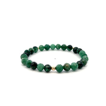 Load image into Gallery viewer, Natural Gemstones Micro Faceted Stretch Bracelet 18k Tiny Beads Birthstone - Rafant