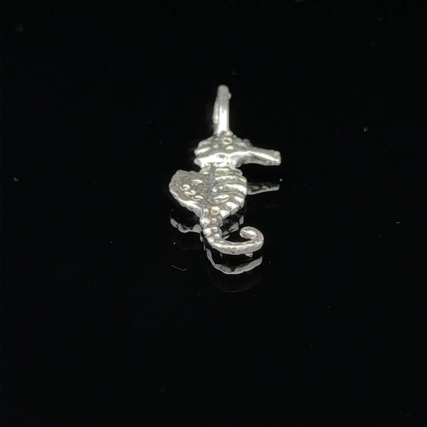 925 Sterling Silver Pendant Charm Seahorse - Rafant