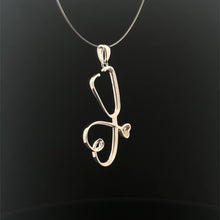 Load image into Gallery viewer, 925 Sterling Silver Pendant Stethoscope