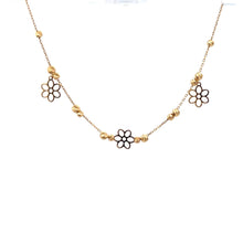 Load image into Gallery viewer, 18K Gold Bracelet Flower Beads Size 7 inches plus one inch extension - Rafant