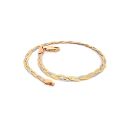 Load image into Gallery viewer, 18K Gold Bracelet White Yellow Gold 2.79 grams Size 7.5 inches