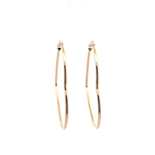 Load image into Gallery viewer, 18K Gold Earrings Hoops Loops Heart Extra Large - Rafant
