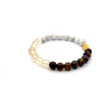 Load image into Gallery viewer, 18K Gold Dragon Pixiu Piyao Lucky Charm Bracelet Zodiac Signs Gemini Gemstones 6mm - Rafant