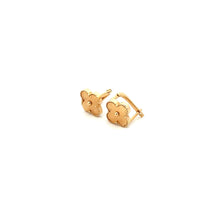 Load image into Gallery viewer, 18k Gold Earrings Stud Post Flower