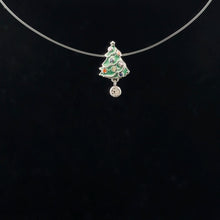 Load image into Gallery viewer, 925 Sterling Silver Charm Bead Christmas Tree Green - Rafant