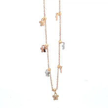 Load image into Gallery viewer, 18K Gold Bracelet Butterflies Charms Three Tones Size 8 inches 2.54 grams - Rafant