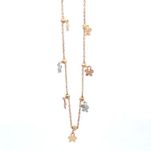 Load image into Gallery viewer, 18K Gold Bracelet Butterflies Charms Three Tones Size 8 inches 2.54 grams - Rafant