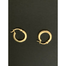Load image into Gallery viewer, 18K Saudi Gold Small Hoops Loops Earrings Children/Teens/Minimalist 1.55 grams - Rafant