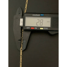 Load image into Gallery viewer, 18K Saudi Gold Chain Necklace Figaro 19.50 inches 2.91 grams - Rafant