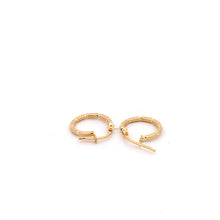 Load image into Gallery viewer, 18K Yellow Gold Earrings Very Tiny Hoops 0.83 grams - Rafant