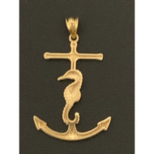 Load image into Gallery viewer, 18K Gold Pendant Anchor Seahorse 1.81 grams - Rafant