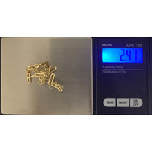 Load image into Gallery viewer, 18K Gold Bracelet Paperclip Small Link 7 inches 2.47 grams - Rafant
