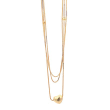 Load image into Gallery viewer, 18K Yellow Gold Necklace Chain Box 18 inches Heart Pendant 1.53 grams - Rafant
