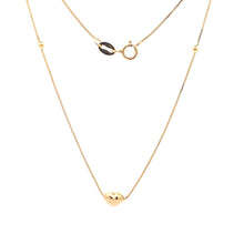 Load image into Gallery viewer, 18K Yellow Gold Necklace Chain Box 18 inches Heart Pendant 1.53 grams - Rafant