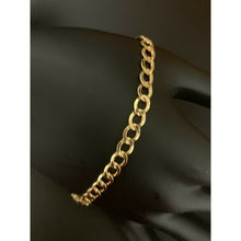 Load image into Gallery viewer, 18K Saudi Gold Bracelet Cable Link Chain Size 8" - Rafant