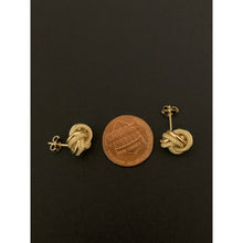 Load image into Gallery viewer, 18K Gold Earrings Stud Knot 2.22 grams - Rafant