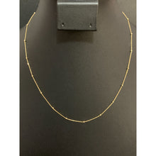 Load image into Gallery viewer, 18K Gold Necklace Chain Beaded 17.50 inches 1.19 grams - Rafant