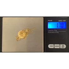 Load image into Gallery viewer, 18K Gold Necklace Chain 17.25 inches with Mother Mary Pendant 1.70 grams - Rafant