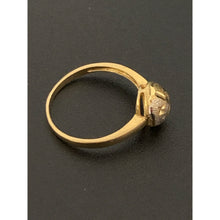 Load image into Gallery viewer, 18K Gold Ring Half Ball White Yellow Gold 1.71 grams Size 5 - Rafant