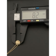 Load image into Gallery viewer, 18K Gold Necklace Chain 16.50" with Round Circle Pendant - Rafant