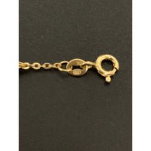 Load image into Gallery viewer, 18K Gold Bracelet Rolo Chain With Heart Charms 7.25 inches - Rafant