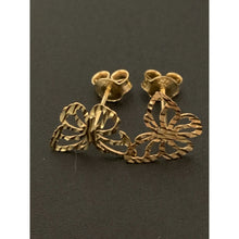 Load image into Gallery viewer, 18K Gold Earrings Studs Butterflies 0.84 grams Lightweight with Defects - Rafant