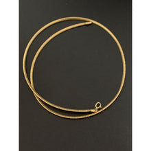 Load image into Gallery viewer, 18K Gold Necklace Omega Soft Flexible Mesh Size 16 inches - Rafant
