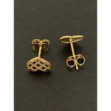 Load image into Gallery viewer, 18K Gold Earrings Stud Heart Small 1.47 grams - Rafant