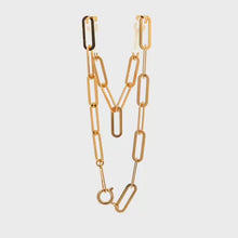 Load and play video in Gallery viewer, 18K Yellow Gold Bracelet Paperclip Size 7 inches 1.72 grams